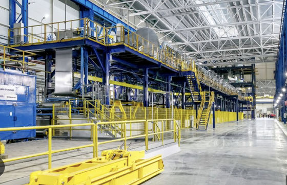 হাই স্পিড ইমপলস দহন সহ 0-15m/min হট ডপ গ্যালভানাইজিং লাইন